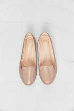 Load image into Gallery viewer, Forever Link Rhinestone Round Toe Flats in Rose Gold