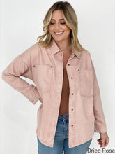 Load image into Gallery viewer, Easel "Tilly" Solid Cotton Twill Shacket