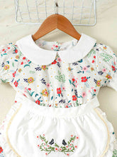Load image into Gallery viewer, Floral Peter Pan Collar Flounce Sleeve Dress