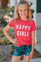 Load image into Gallery viewer, Girls Letter Graphic Short Sleeve T-Shirt