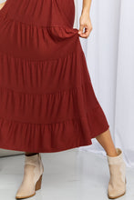 Load image into Gallery viewer, Zenana Full Size Wide Waistband Tiered Midi Skirt