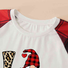 Load image into Gallery viewer, LOVE Graphic Top and Plaid Pants Set