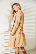 Load image into Gallery viewer, Culture Code Full Size Tied Trench Coat with Pockets