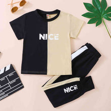 Load image into Gallery viewer, NICE Contrast Tee and Pants Set