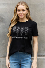 Load image into Gallery viewer, Simply Love GROW POSITIVITY Graphic Cotton Tee