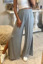 Load image into Gallery viewer, Side Slits Wide Leg High Waist Pants