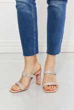 Load image into Gallery viewer, MMShoes Leave A Little Sparkle Rhinestone Block Heel Sandal in Pink