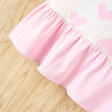 Load image into Gallery viewer, Heart Print Ruffle Hem Dress