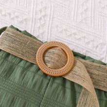 Load image into Gallery viewer, Kids Textured Bow Detail Top and Belted Shorts Set