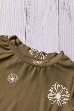 Load image into Gallery viewer, Girls Dandelion Print Round Neck Tee