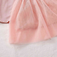 Load image into Gallery viewer, Girls Round Neck Ribbed Tulle Dress