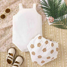 Load image into Gallery viewer, Graphic Bodysuit and Printed Bloomers Set