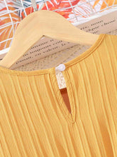 Load image into Gallery viewer, Lace Waistband Embroidery Round Neck Flounce Sleeve Dress