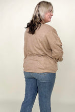 Load image into Gallery viewer, Twist Detail Reversible Oversized Sweatshirt With Pockets