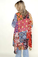 Load image into Gallery viewer, Leto Boho Floral Patchwork Kimono