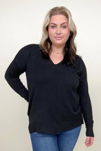 Load image into Gallery viewer, Zenana Front Seam Light Knit Sweater