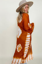 Load image into Gallery viewer, Leto Tie-Dye Longline Kimono with Full Sleeves