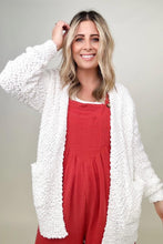 Load image into Gallery viewer, Zenana Long Sleeve Popcorn Sweater Cardigan with Pockets