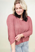 Load image into Gallery viewer, Petal Dew Round Neck Light Knit Sweater
