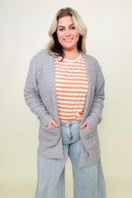 Load image into Gallery viewer, Zenana Long Sleeve Popcorn Sweater Cardigan with Pockets