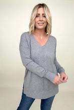 Load image into Gallery viewer, Zenana Front Seam Light Knit Sweater
