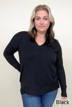 Load image into Gallery viewer, Zenana Front Seam Light Knit Sweater