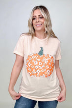 Load image into Gallery viewer, Sweet Floral Pumpkin Graphic Tee