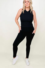 Load image into Gallery viewer, Zenana Cotton Wide Waistband Pocket Leggings