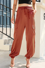 Load image into Gallery viewer, Long Tie Waist Pocketed Pants
