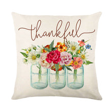 Load image into Gallery viewer, Thanksgiving Fall Pumpkin Print Pillowcase Without Filler
