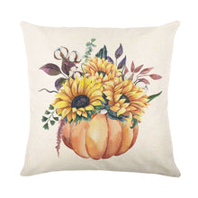 Load image into Gallery viewer, Thanksgiving Fall Pumpkin Print Pillowcase Without Filler
