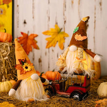 Load image into Gallery viewer, Thanksgiving Harvest Floral Luminous Gnome Ornament

