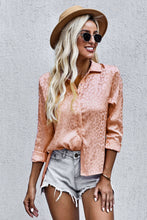 Load image into Gallery viewer, Turn-Down Collar Embossed Button Shirt
