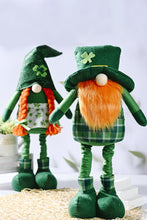 Load image into Gallery viewer, Green Saint Patrick's Day Decor Rudolph Gnomes
