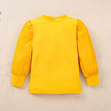 Load image into Gallery viewer, Puff Sleeve Round Neck Top and Buttoned Overall Dress Set
