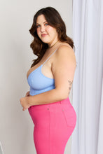 Load image into Gallery viewer, Zenana Full Size Textured Spaghetti Strap Bralette in Spring Blue
