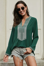 Load image into Gallery viewer, Long Sleeves Front Embroidery Blouse
