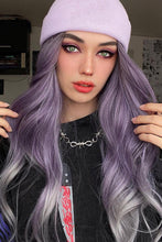 Load image into Gallery viewer, Elegant Wave Full Machine Synthetic Wigs in Purple 26''
