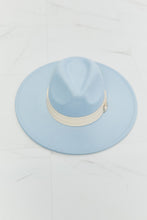 Load image into Gallery viewer, Fame Summer Blues Fedora Hat
