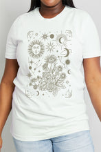 Load image into Gallery viewer, Simply Love Full Size Celestial Graphic Short Sleeve Cotton Tee
