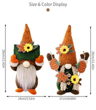 Load image into Gallery viewer, Thanksgiving Harvest Gnome Ornaments Holding An Envelope
