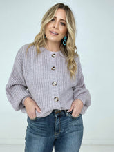 Load image into Gallery viewer, Zenana "Perfectly Poised" Solid Balloon Sleeve Button Front Cardigan
