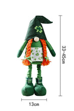 Load image into Gallery viewer, Green Saint Patrick's Day Decor Rudolph Gnomes
