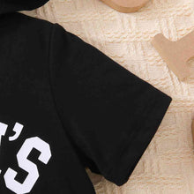 Load image into Gallery viewer, Kids MAMA'S BOY Graphic Short Sleeve Hoodie and Shorts Set

