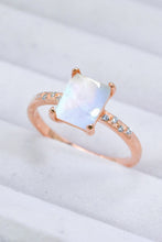 Load image into Gallery viewer, Square Moonstone Ring

