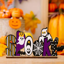 Load image into Gallery viewer, Halloween Wooden Letter Decoration Ornament
