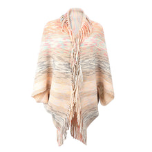 Load image into Gallery viewer, Ultra Soft Oversized Lapel Neck Batwing Sleeve Fringe Sweater Cardigan
