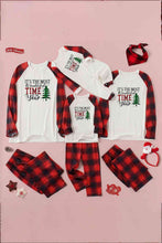 Load image into Gallery viewer, Slogan Graphic Top and Plaid Pants Set
