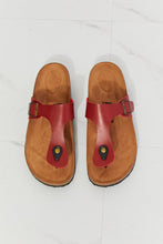 Load image into Gallery viewer, MMShoes Drift Away T-Strap Flip-Flop in Wine
