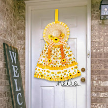 Load image into Gallery viewer, Thanksgiving Harvest Straw Hat Sunflowers Hanging Decoration

